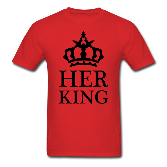 Her King T-Shirt red - Loyalty Vibes