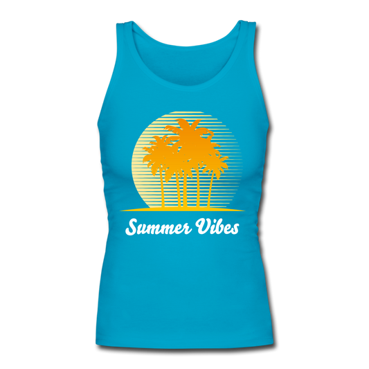 Summer Vibes Tank Top Caribbean Blue - Loyalty Vibes