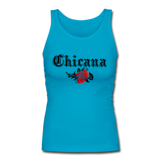 Chicana Style Tank Top blue - Loyalty Vibes