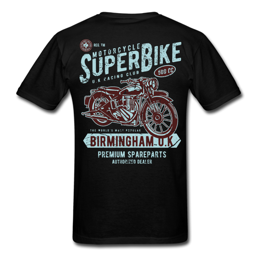 Vintage SuperBike Motorcycle T-Shirt Black - Loyalty Vibes