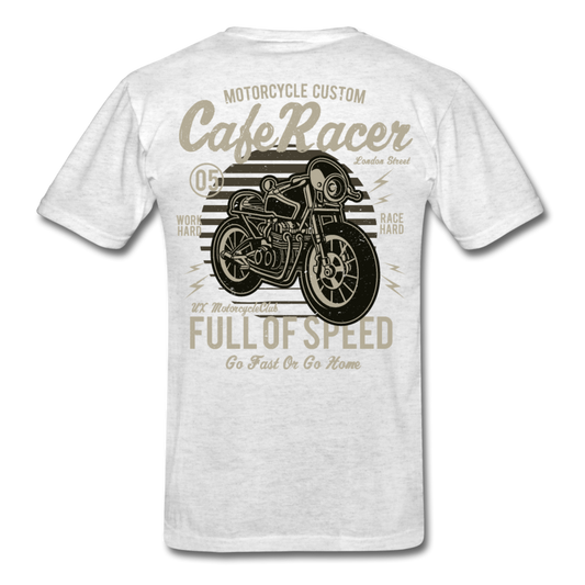 Thunder Racer Motorcycle T-Shirt light heather gray - Loyalty Vibes