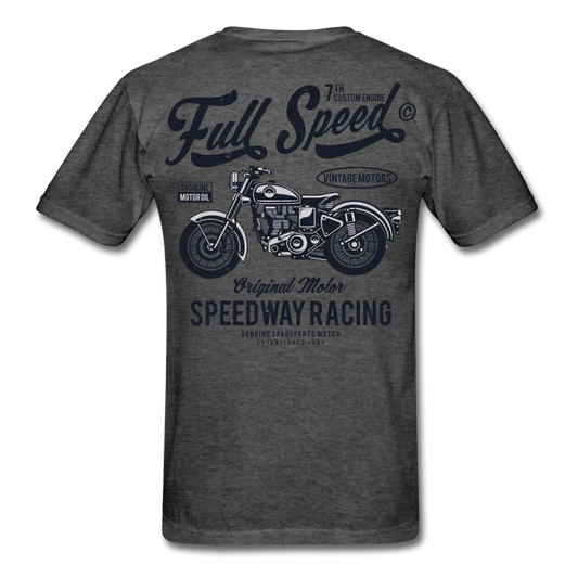 Speed Racing Motorcycle T-Shirt heather black - Loyalty Vibes