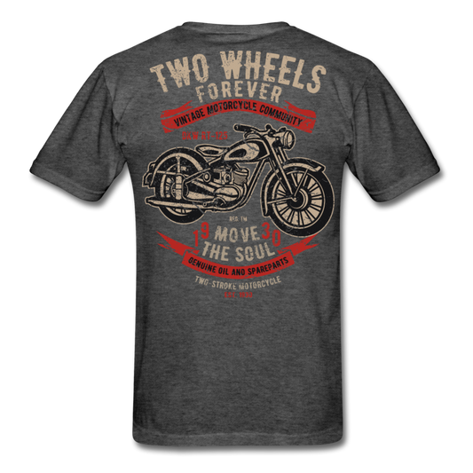Vintage Motorcycle T-Shirt heather black - Loyalty Vibes