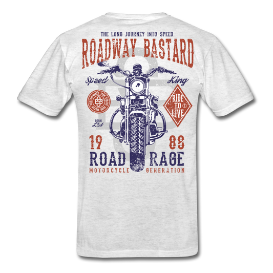 Journey King Motorcycle T-Shirt light heather gray - Loyalty Vibes