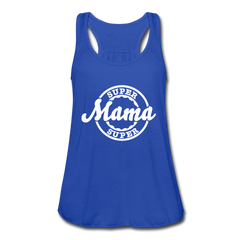 She's A Super Mama Tank Top royal blue - Loyalty Vibes