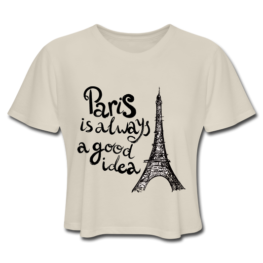 Paris Crop Top Dust - Loyalty Vibes