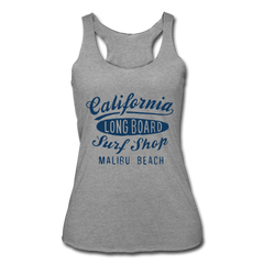 Malibu Beach Tank Top heather gray - Loyalty Vibes