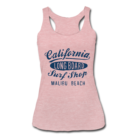 Malibu Beach Tank Top heather dusty rose - Loyalty Vibes