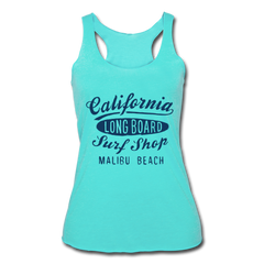 Malibu Beach Tank Top turquoise - Loyalty Vibes