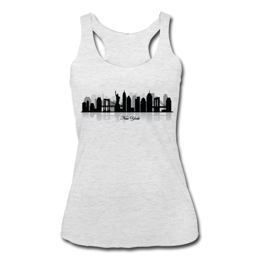 New York Tank Top heather white - Loyalty Vibes