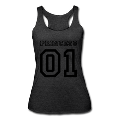 Princess Tank Top heather black - Loyalty Vibes