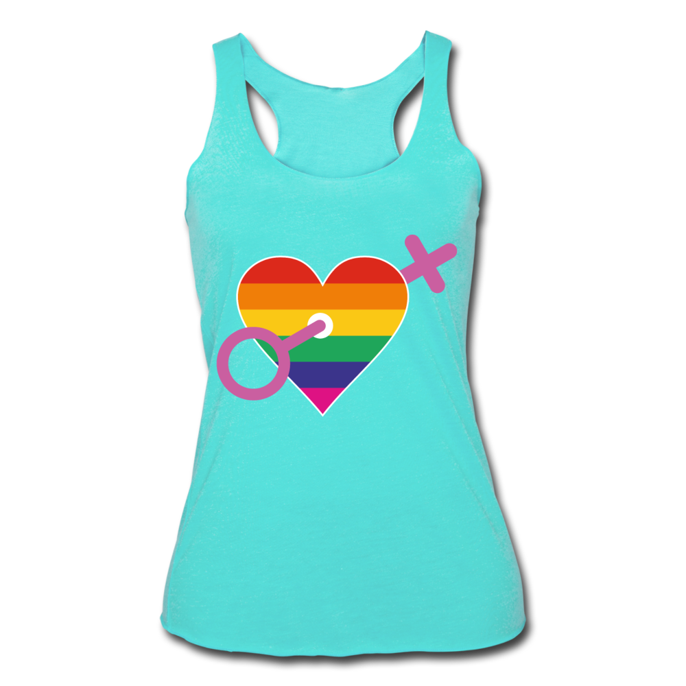 Rainbow Pride Tank Top turquoise - Loyalty Vibes