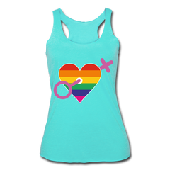 Rainbow Pride Tank Top turquoise - Loyalty Vibes