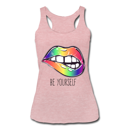 Be Yourself Tank Top heather dusty rose - Loyalty Vibes