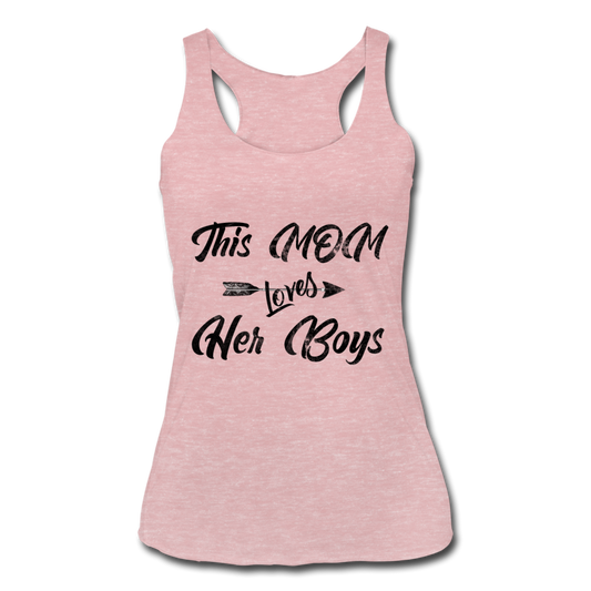 This Mom Loves Her Boys Tank Top heather dusty rose - Loyalty Vibes