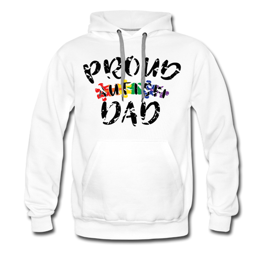 Autism Dad Hoodie white - Loyalty Vibes