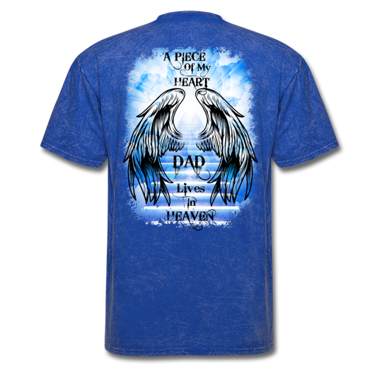 Dad Wings Of Heaven Memorial Tee Blue - Loyalty Vibes