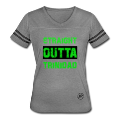 Straight Outta Trinidad Tee heather gray charcoal - Loyalty Vibes