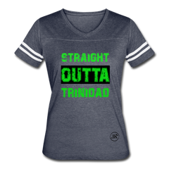 Straight Outta Trinidad Tee vintage navy white - Loyalty Vibes