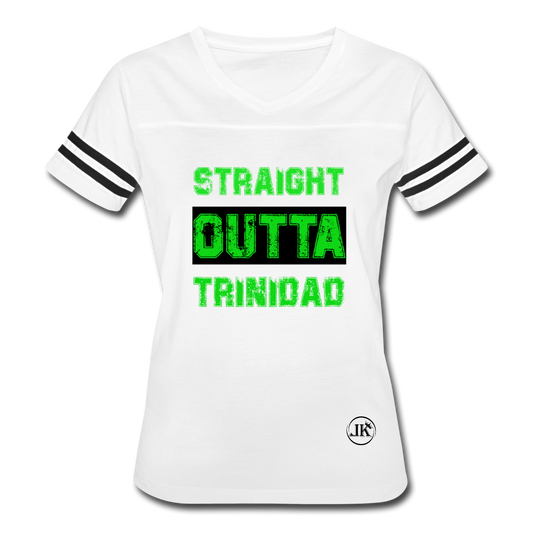 Straight Outta Trinidad Tee white black - Loyalty Vibes