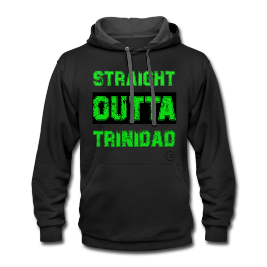 Straight Outta Trinidad Hoodie black asphalt - Loyalty Vibes