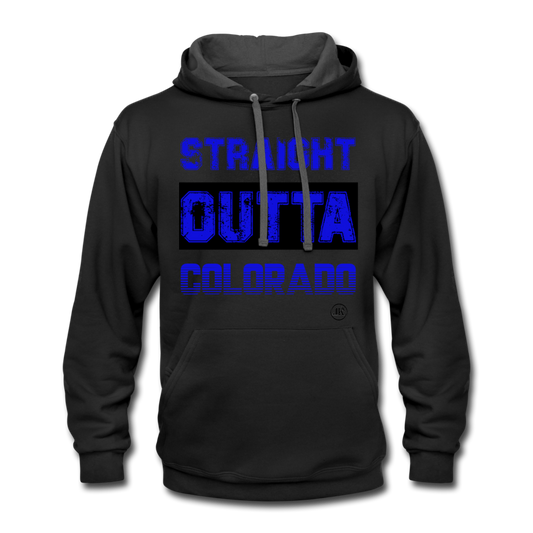 Straight Outta Colorado Hoodie V1 black asphalt - Loyalty Vibes