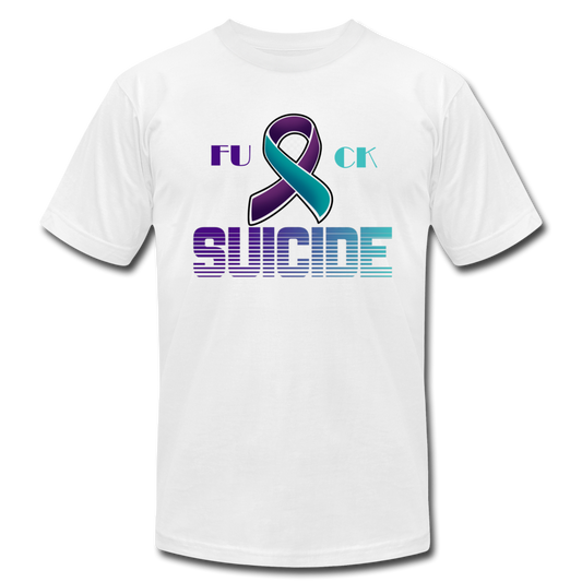 Fk Suicide T-Shirt white - Loyalty Vibes