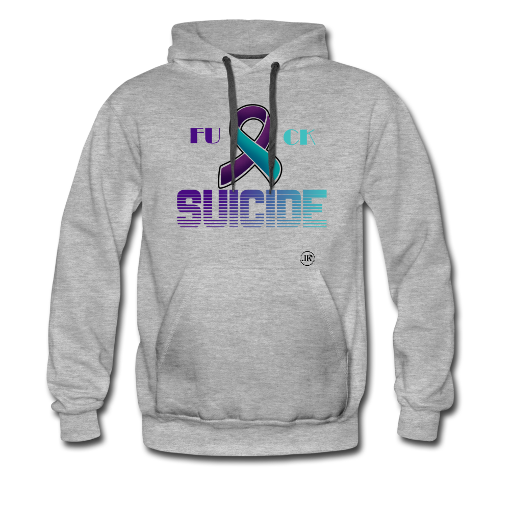 Fk Suicide Hoodie heather gray - Loyalty Vibes