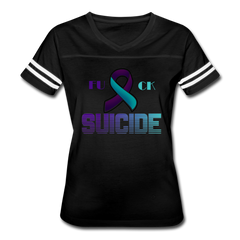 Vintage Suicide T-Shirt black white - Loyalty Vibes