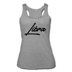 Women’s Sassy Libra Racerback Tank Top heather gray - Loyalty Vibes