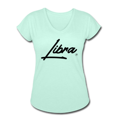 Sassy Libra Women's V-Neck T-Shirt mint - Loyalty Vibes