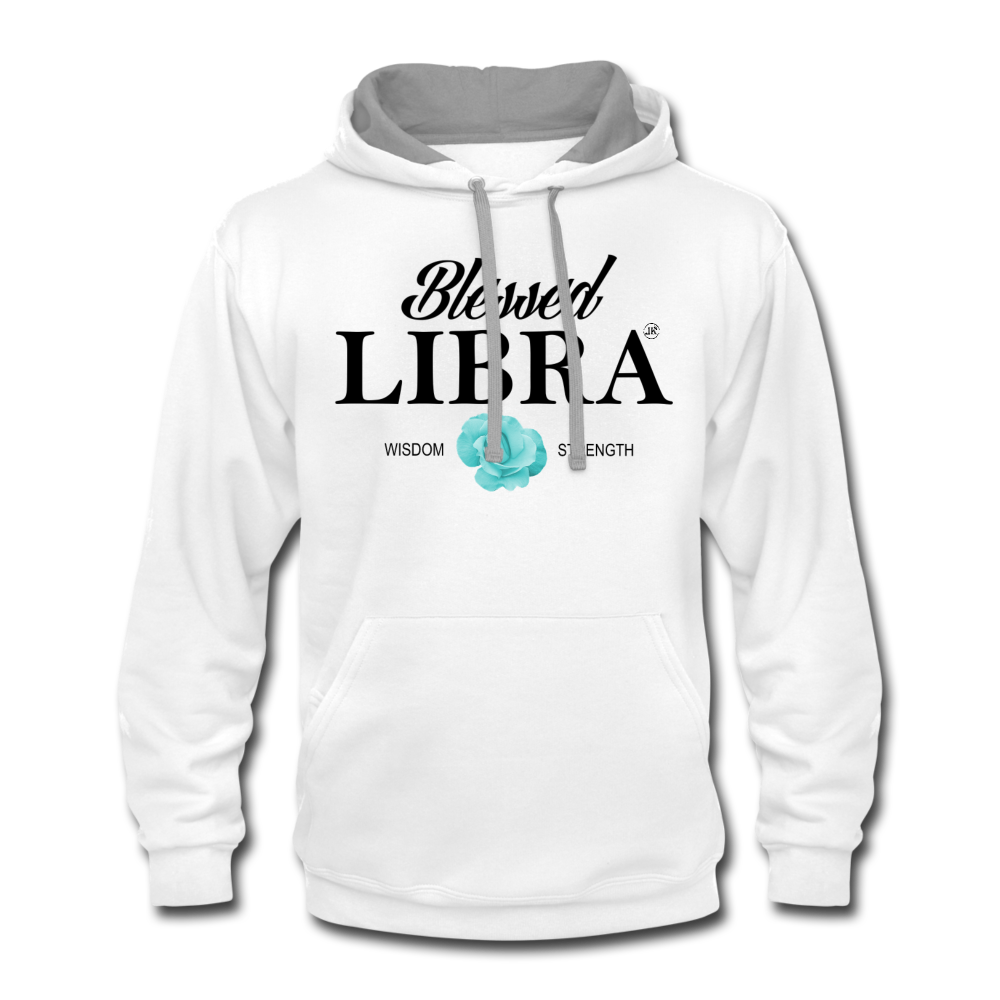 Blessed Libra Men's Hoodie white gray - Loyalty Vibes