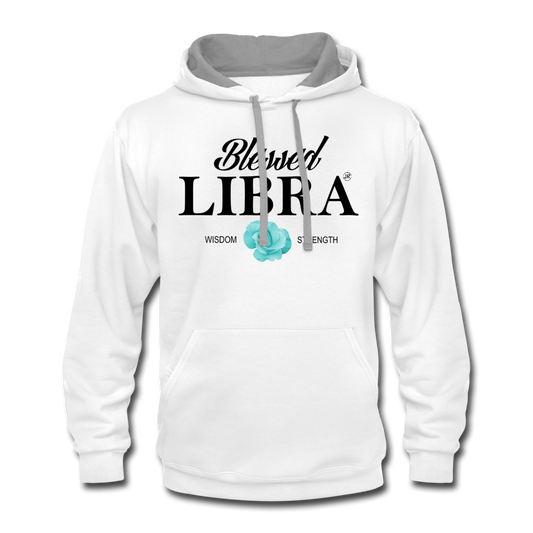 Blessed Libra Men's Hoodie white gray - Loyalty Vibes