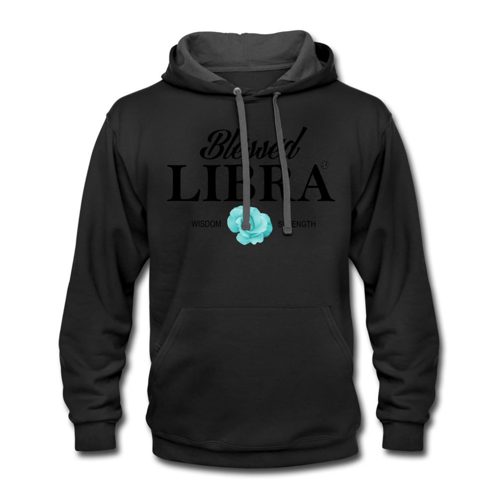 Blessed Libra Men's Hoodie black asphalt - Loyalty Vibes