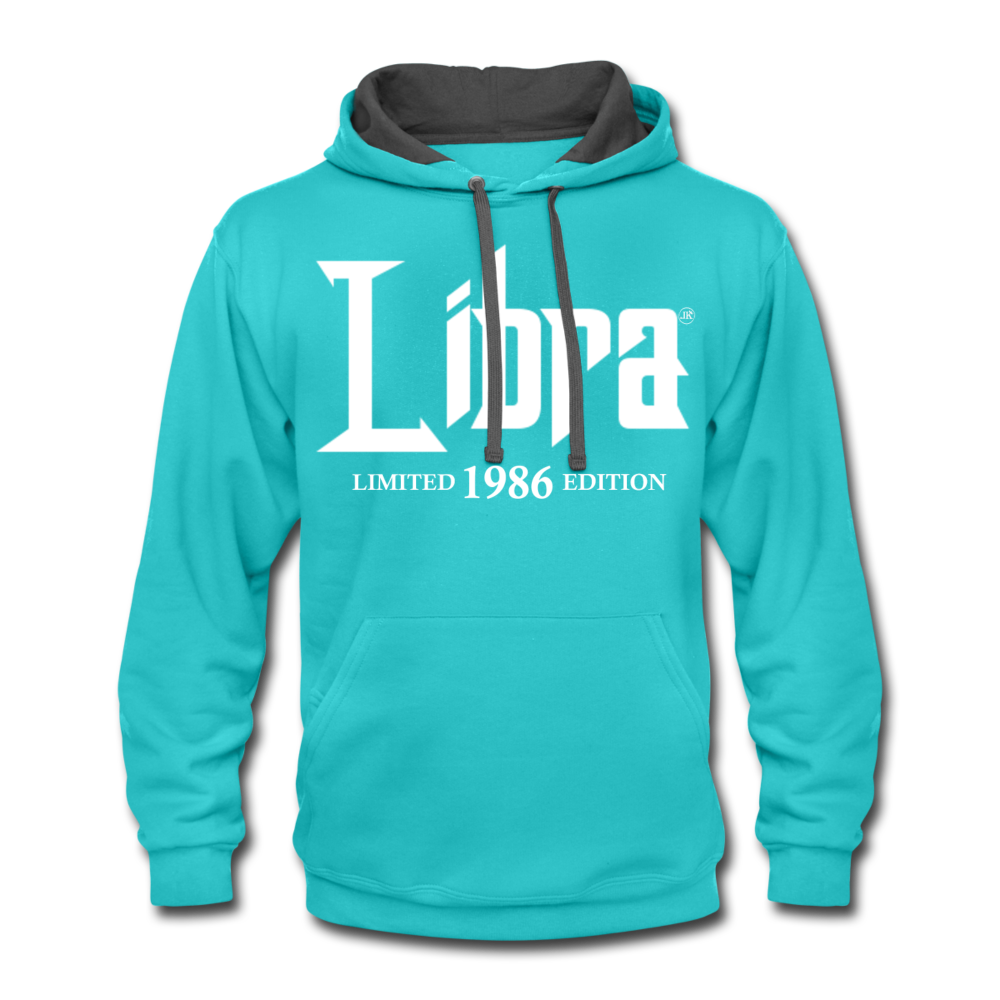 1986 Limited Edition Libra Hoodie scuba blue asphalt - Loyalty Vibes