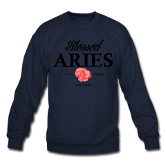 Blessed Aries Unisex Sweatshirt navy - Loyalty Vibes