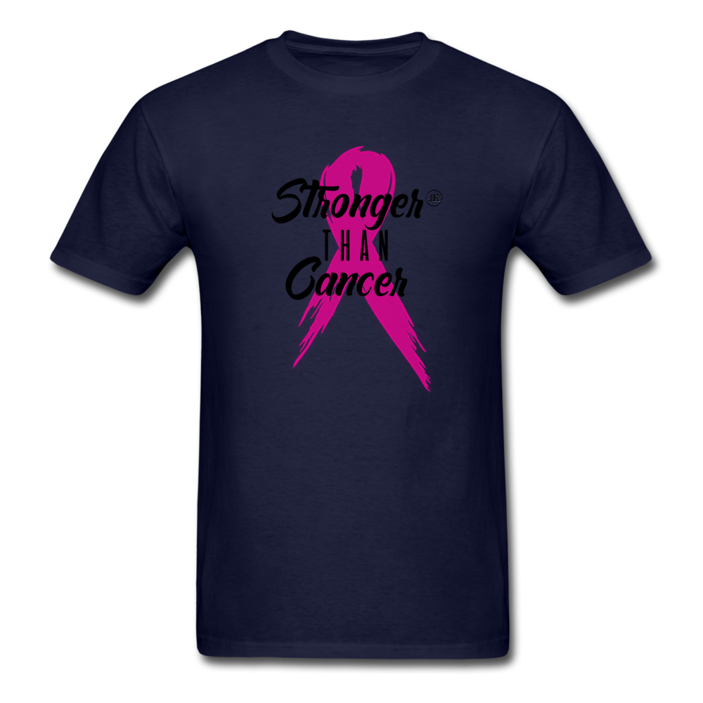 Stronger Than Cancer Unisex T-Shirt navy - Loyalty Vibes