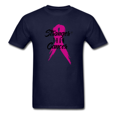 Stronger Than Cancer Unisex T-Shirt navy - Loyalty Vibes