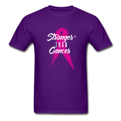 Stronger Than Cancer T-Shirt purple - Loyalty Vibes