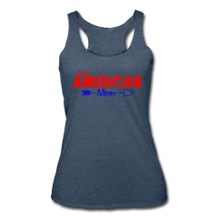 All American Mom Women's Athletic Tank Top heather navy - Loyalty Vibes