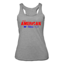 All American Mom Women's Athletic Tank Top heather gray - Loyalty Vibes