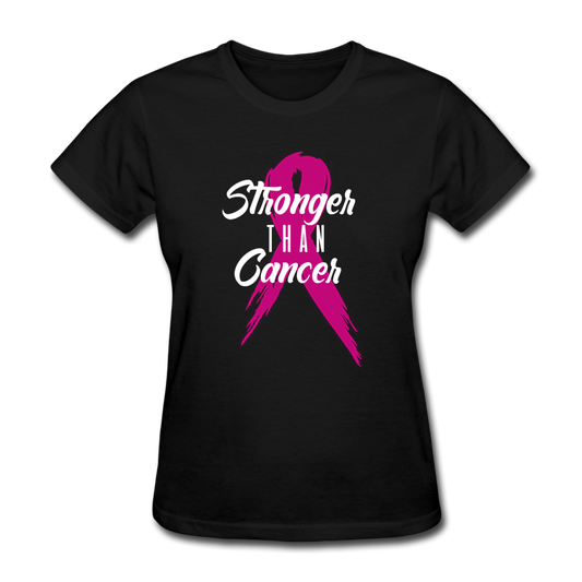 Stronger Than Cancer Women's T-Shirt black - Loyalty Vibes