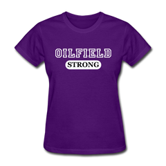 Oilfield Strong Women's T-Shirt purple - Loyalty Vibes