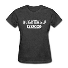 Oilfield Strong Women's T-Shirt heather black - Loyalty Vibes