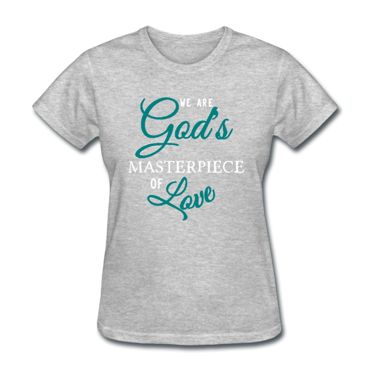 God's Masterpiece Women's T-Shirt heather gray - Loyalty Vibes