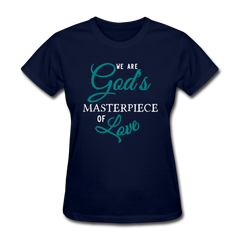 God's Masterpiece Women's T-Shirt navy - Loyalty Vibes