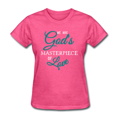 God's Masterpiece Women's T-Shirt heather pink - Loyalty Vibes