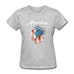 Freedom Warrior Women's T-Shirt heather gray - Loyalty Vibes