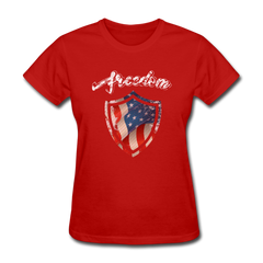 Freedom Warrior Women's T-Shirt red - Loyalty Vibes