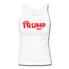 America Trump Strong Fitted Tank Top white - Loyalty Vibes